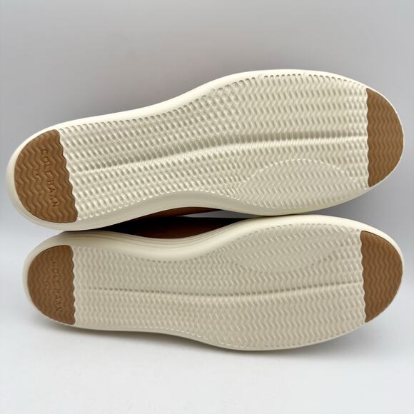 Cole Haan Mens Grand Plus Crosscourt ll Sneakers US 10 M Tan Brown Leather NIB - Picture 11 of 14